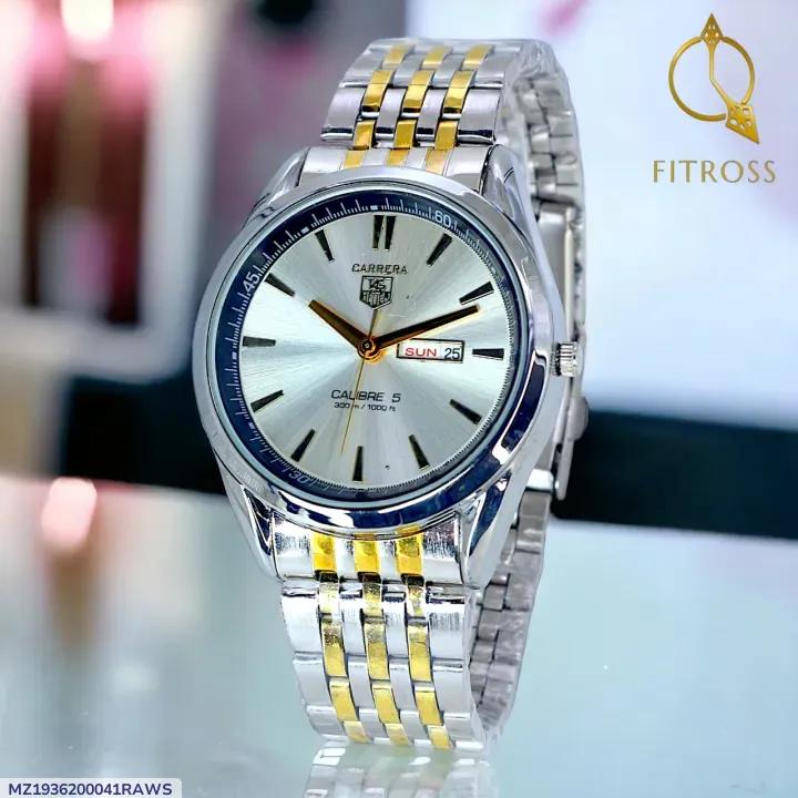 FITROSS Premium Quartz Stainless Steel Watch – Elegant Black Edition