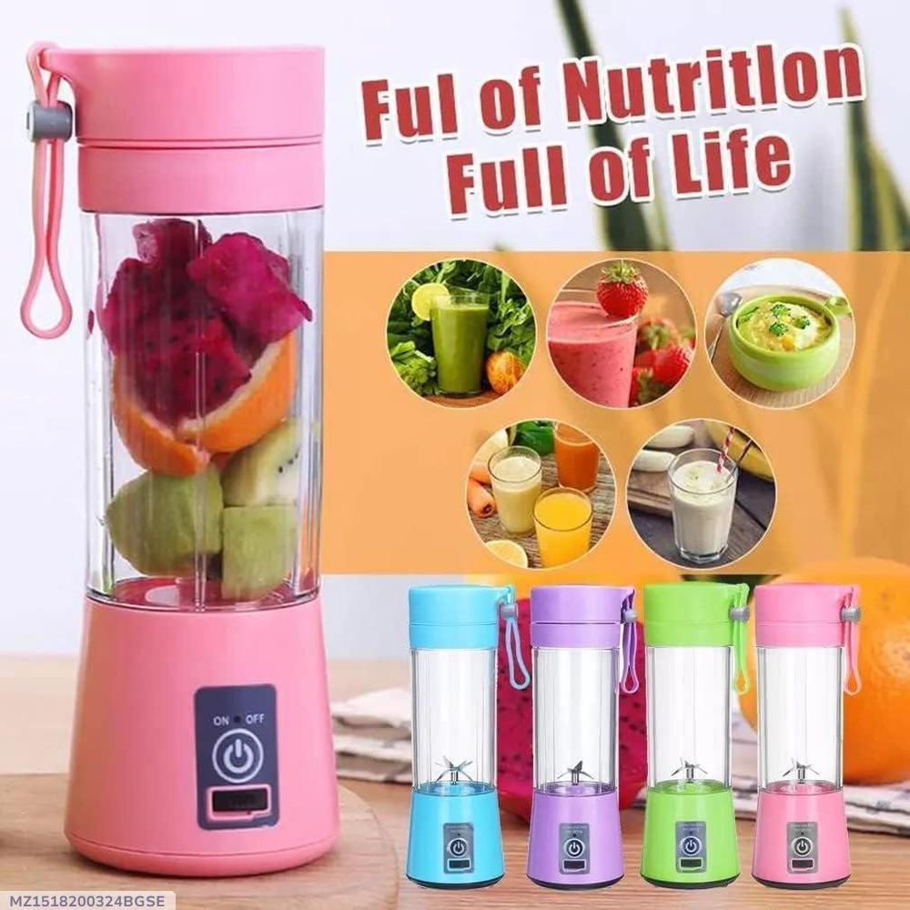 • Portable Mini Blender Bottle – USB Rechargeable Juicer | Fresh Juice Anytime, Anywhere | FREE Delivery + Cash on Delivery Available.
